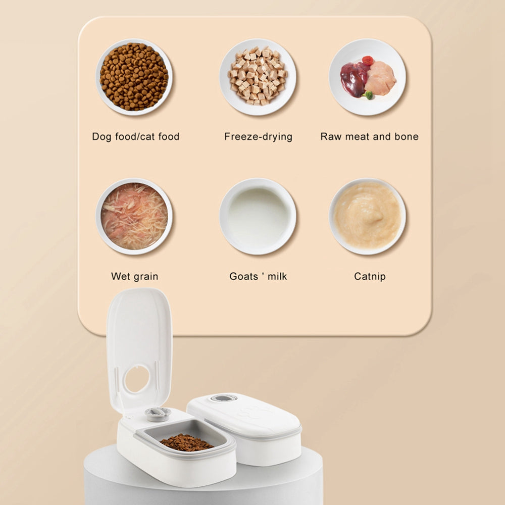 SmartPaws AutoFeed: Automatic Pet Feeder with Stainless Steel Bowl and Timer