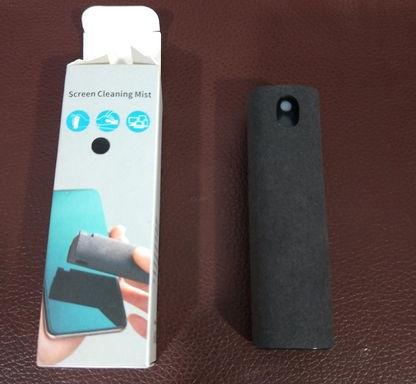 ScreenSparkle: Portable Mobile Phone and Computer Screen Cleaner Kit with Integrated Storage