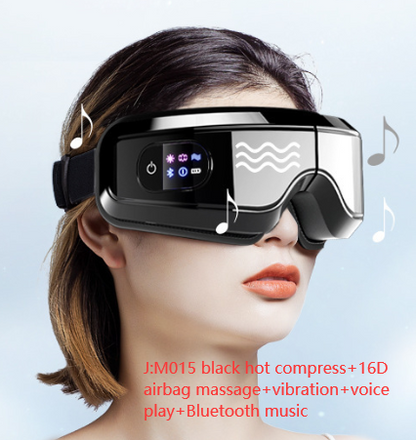 BlissEye AirWave: Bluetooth Eye Massager for Relaxation, Migraine Relief, and Sleep Improvement