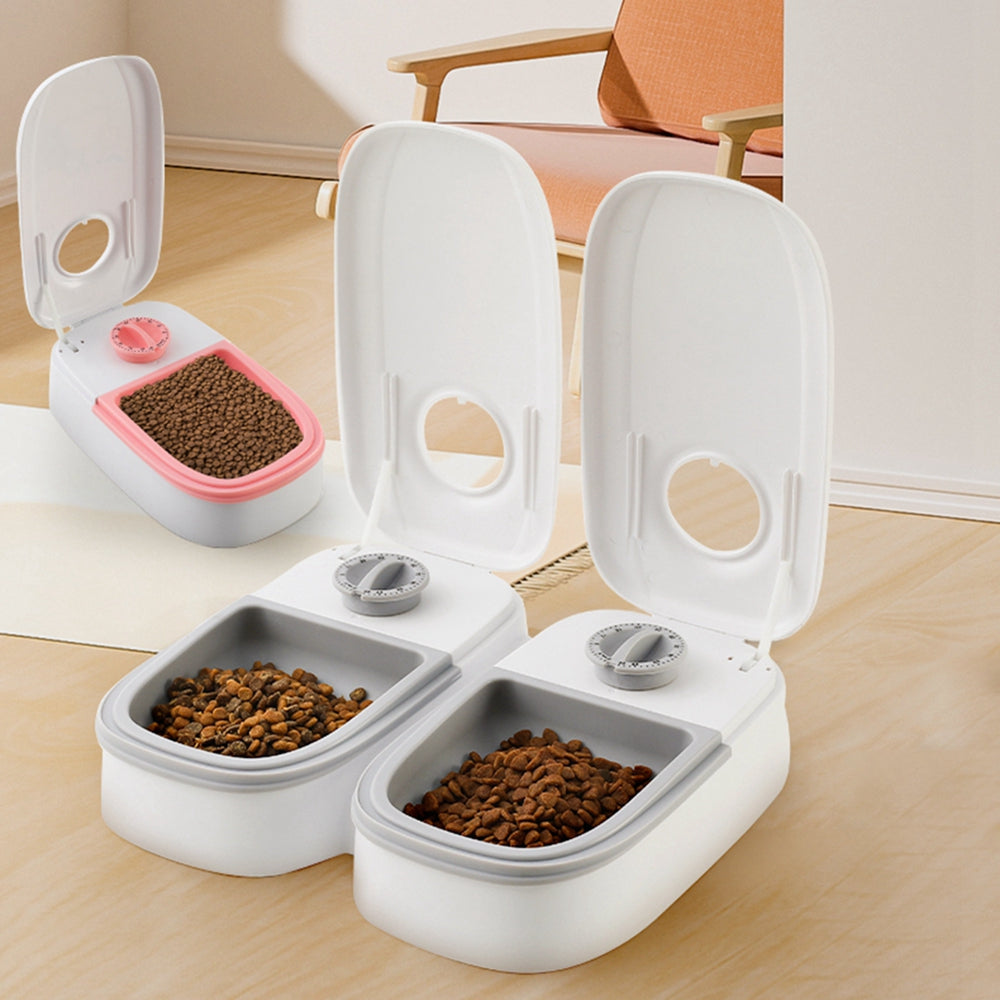 SmartPaws AutoFeed: Automatic Pet Feeder with Stainless Steel Bowl and Timer