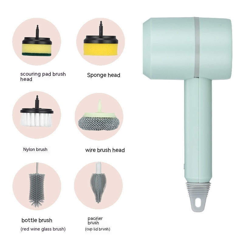 PowerScrub Pro: Electric Rechargeable Cleaning Brush for Kitchen, Bathtub, and Tiles