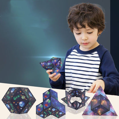 "MagnetixCraft: 3D Geometric Space Variety Magnetic Cube Toy"