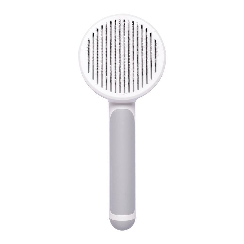 PurrGleam Self-Clean Pet Brush: Hot-Selling Hand-Held Steel Wire Comb Looper