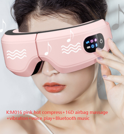 BlissEye AirWave: Bluetooth Eye Massager for Relaxation, Migraine Relief, and Sleep Improvement