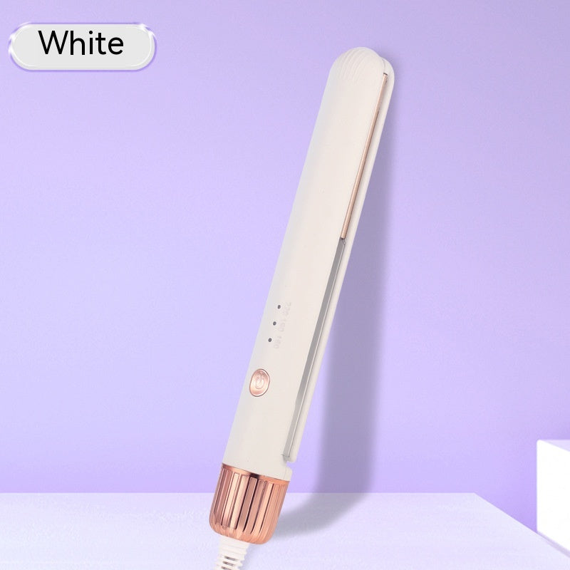 "PalmStyle MiniPro: Portable Two-in-One Hair Straightener"