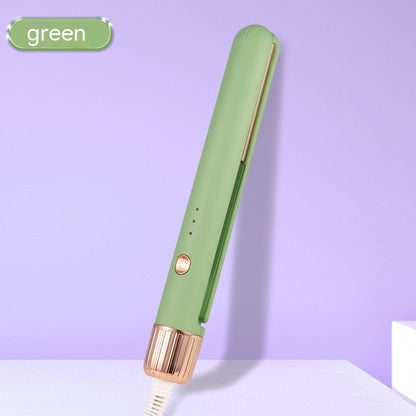 "PalmStyle MiniPro: Portable Two-in-One Hair Straightener"