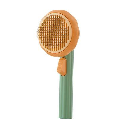 PurrGleam Self-Clean Pet Brush: Hot-Selling Hand-Held Steel Wire Comb Looper