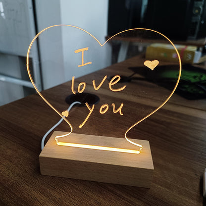 LuminaNote: Creative LED Message Board Night Light