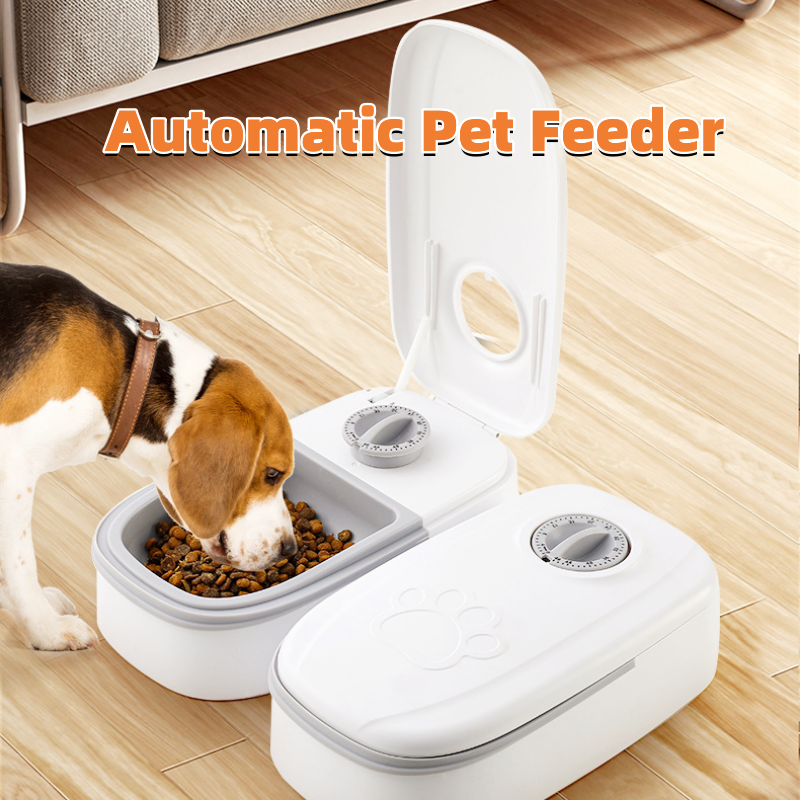 SmartPaws AutoFeed: Automatic Pet Feeder with Stainless Steel Bowl and Timer