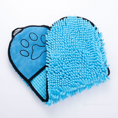 PawsDry Microfiber Pet Towel: Super Absorbent Bathrobe for Dogs and Cats