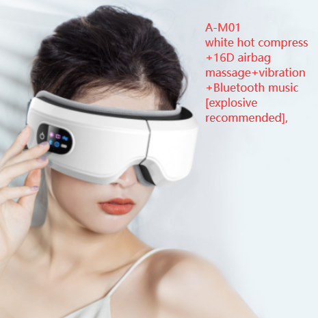 BlissEye AirWave: Bluetooth Eye Massager for Relaxation, Migraine Relief, and Sleep Improvement