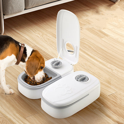 SmartPaws AutoFeed: Automatic Pet Feeder with Stainless Steel Bowl and Timer